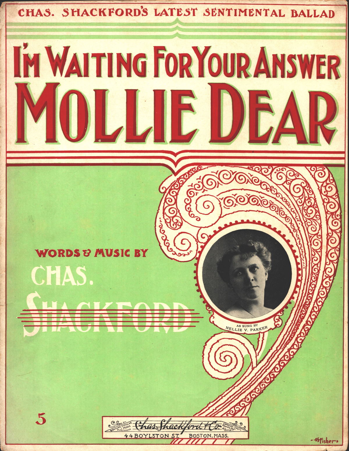 «I'm Waiting For Your Answer, Mollie Dear» (1904)